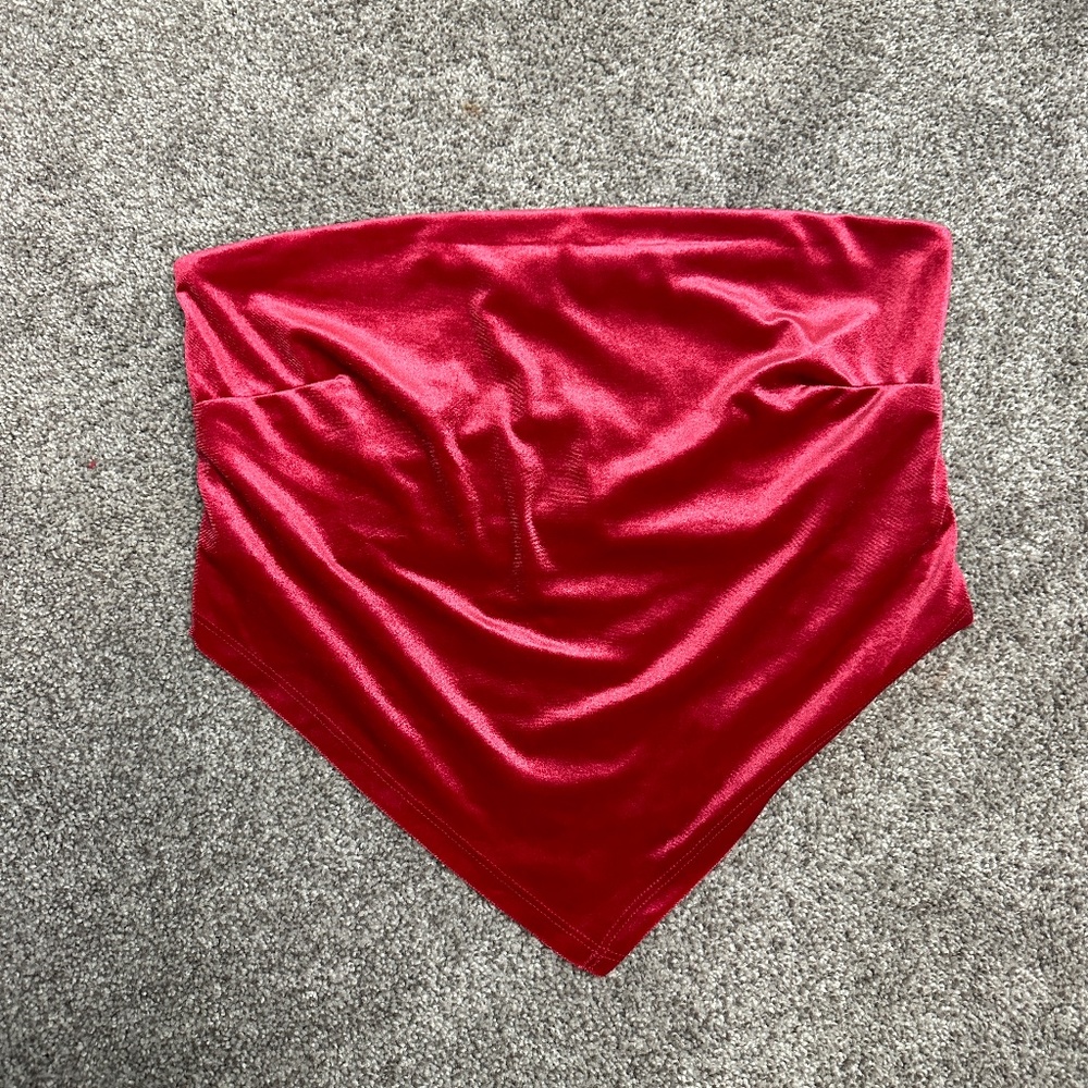 Velvet tube top